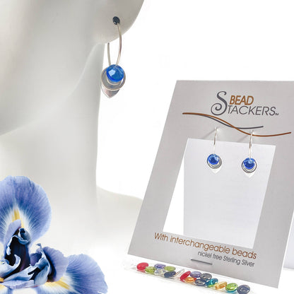 Lf26  - Earrings come with 9 interchangeable colours.