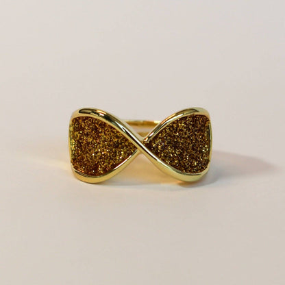La-a SOLE - Twisted Gold w/ Sparkles Stretch Ring