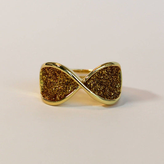 La-a SOLE - Twisted Gold w/ Sparkles Stretch Ring