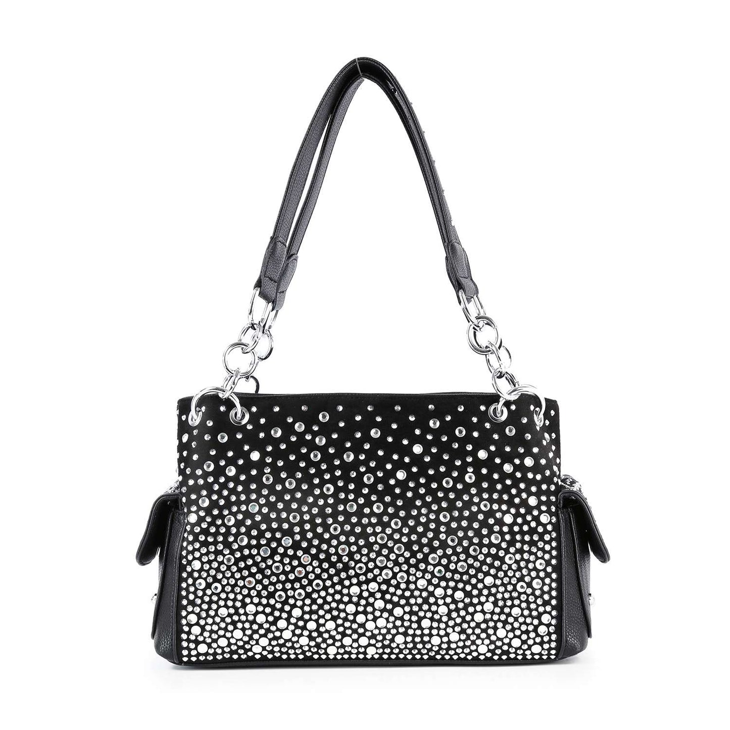 Handbag Express - Glamorous Ombre Rhinestone Patterned Fashion Handbag