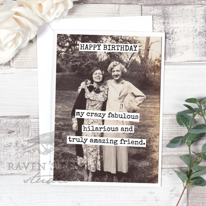 RR770 - HAPPY BIRTHDAY My Crazy Fabulous Hilarious And Truly Amazing