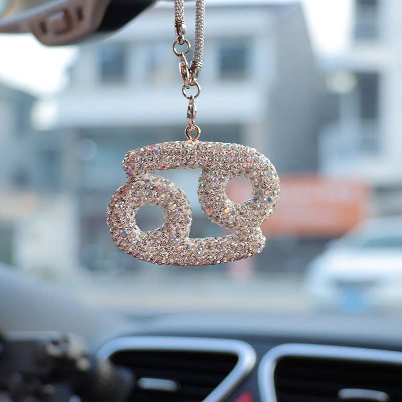 Crystal Zodiac Car Charm