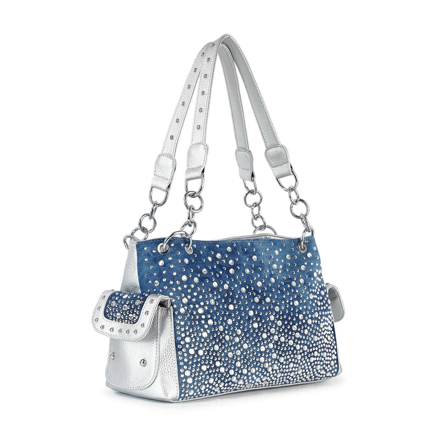 Handbag Express - Glamorous Ombre Rhinestone Patterned Fashion Handbag