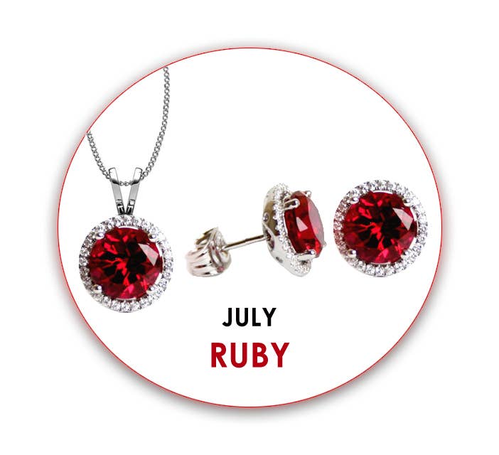 Swarovski CZ Pendant & Earrings Set: November