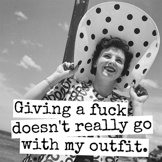 Giving A Fuck Doesn't Really... Fridge Magnet. 322