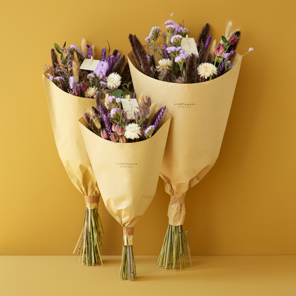 Dried Flowers - Field Bouquet - Meadow Violet: Small
