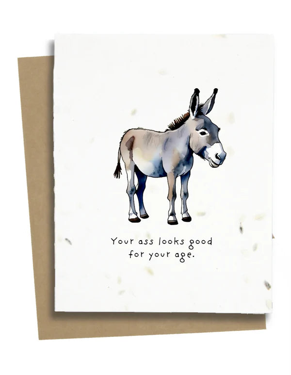 Adult Donkey Birthday Card - ADC