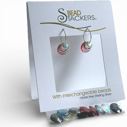 LT32  Drop earrings come with 6 interchangeable colours. 