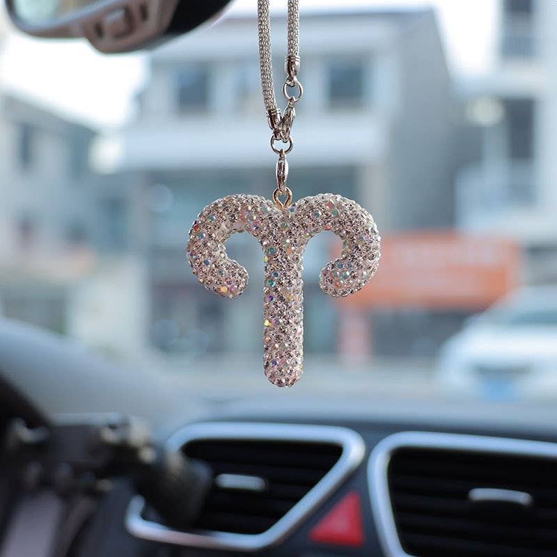 Crystal Zodiac Car Charm