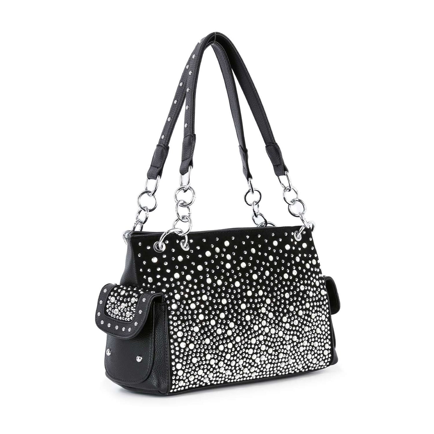 Handbag Express - Glamorous Ombre Rhinestone Patterned Fashion Handbag
