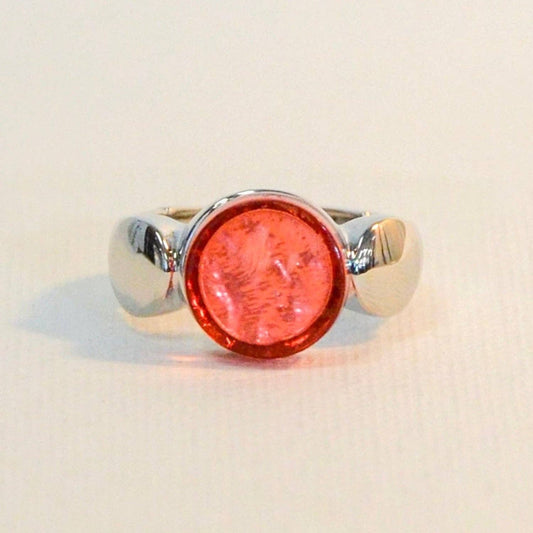 La-a SOLE - Colourful Gem Stone Stretch Ring | Coral
