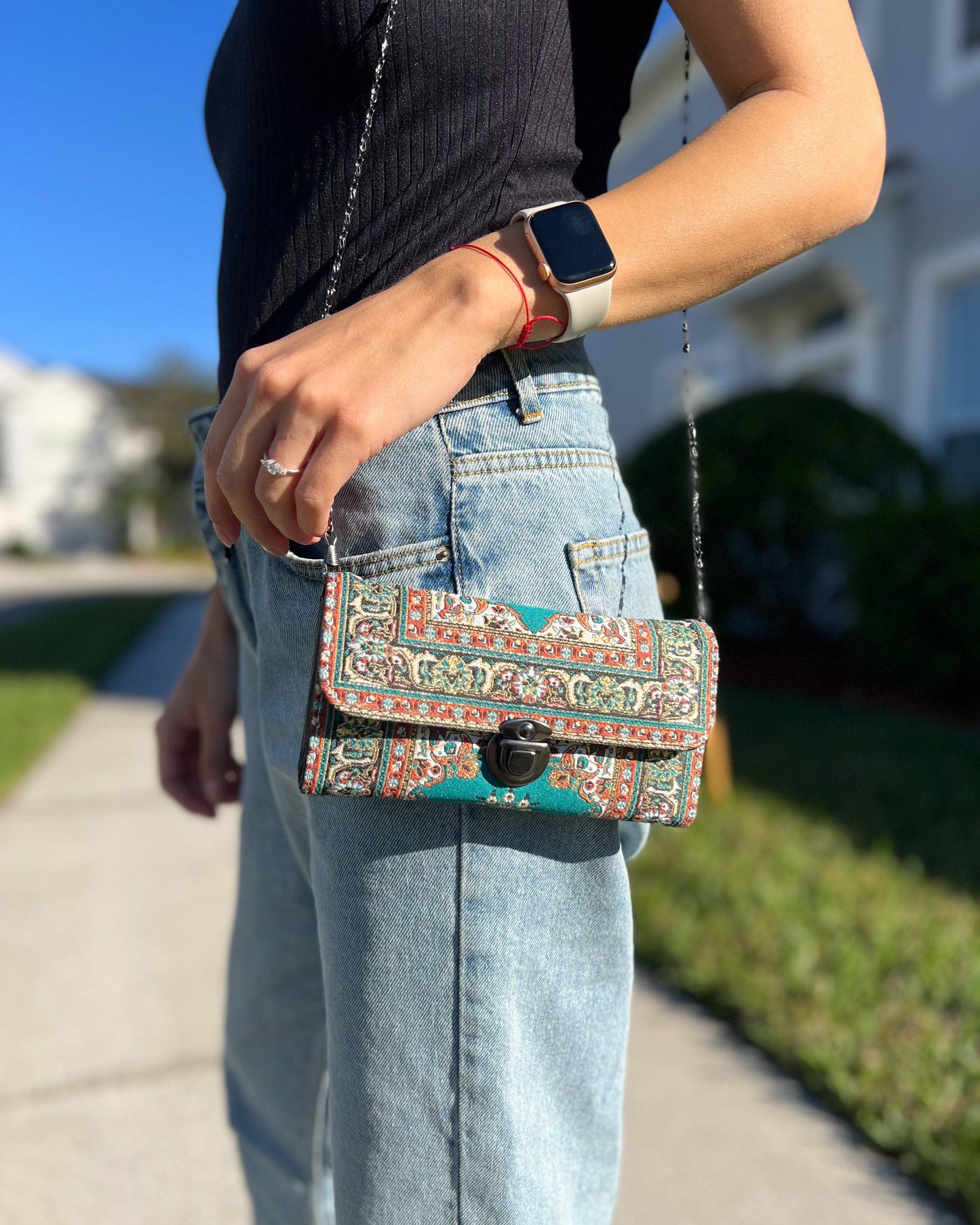 Green Turkish Crossbody Bag