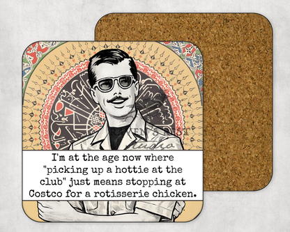 COASTER. Picking Up a Hottie. Cheeky Novelty Funny Vintage.