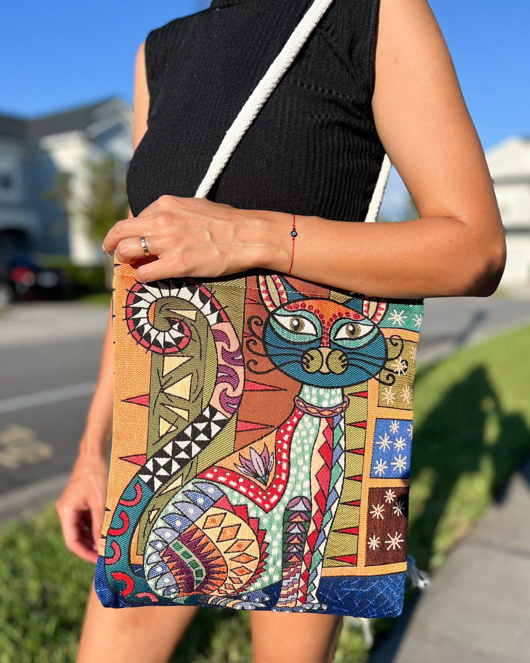 Cat Design Tote Bag