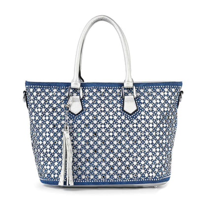 Handbag Express - Dazzling Rhinestone Shopper Style Tote