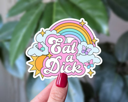 Sticky Moods - Eat a Dick Sticker, Funny Sassy Rude Adult Humor Sticksr