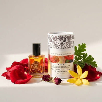 Blooming Wild Botanicals - Rose Aromatherapy Perfume  Roller Ball | Rose, Jasmine