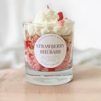 Strawberry Rhubarb Dessert Candle 