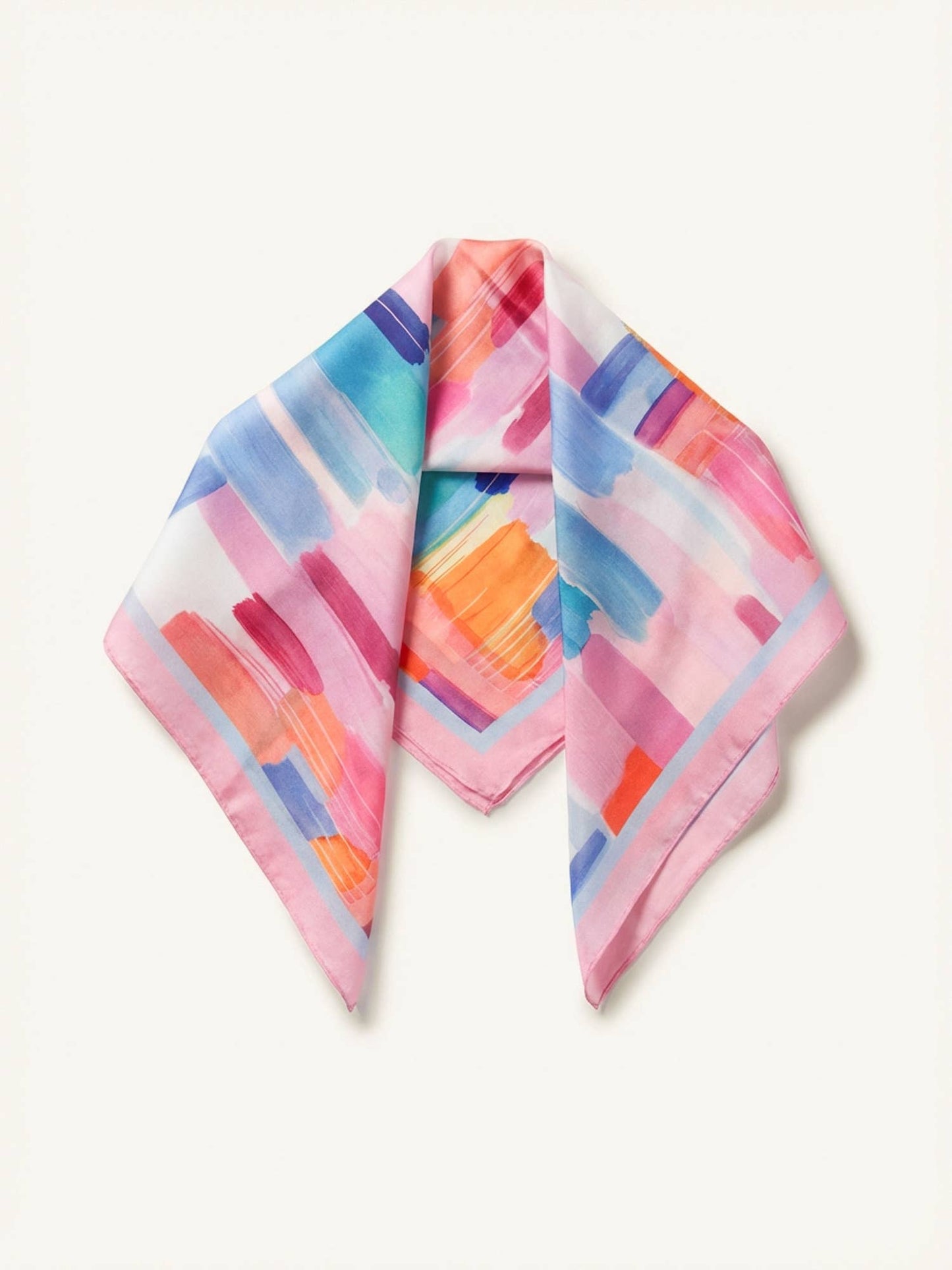 Monet – Spring/Summer Silk-Feel Abstract Square Scarf