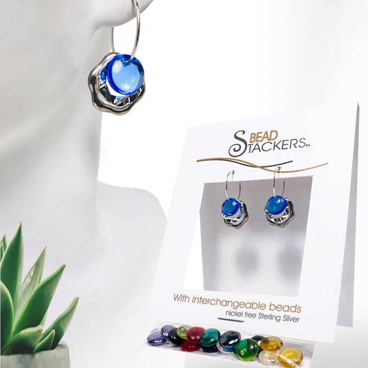 OO30  - Earrings come with 9 interchangeable colours. 