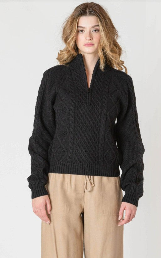 Black Cable Knit-2627024