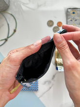 Load image into Gallery viewer, Black &amp; Red Coin Purse
