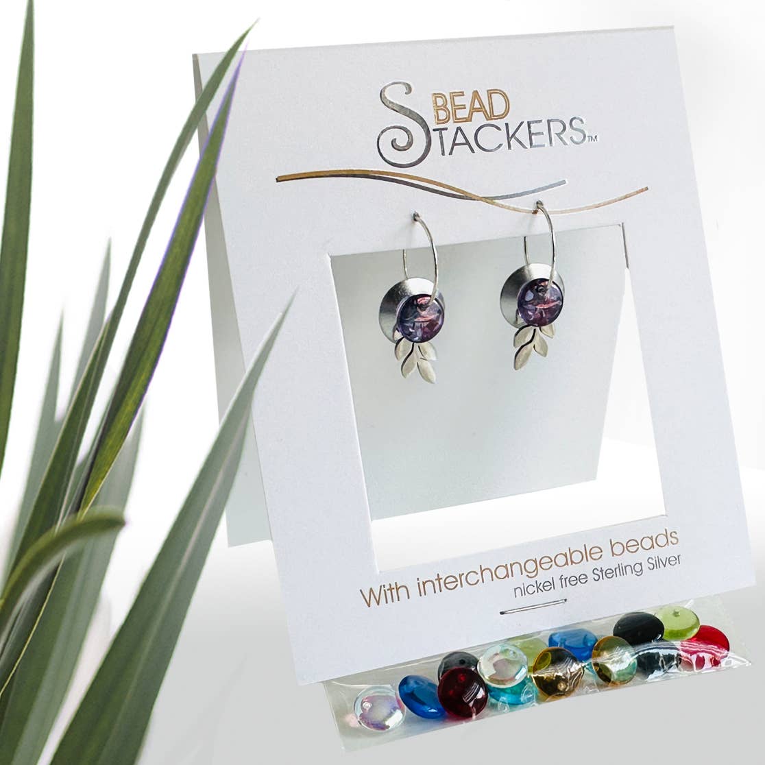 LFLT28 - Earrings come with 9 interchangeable colours. 