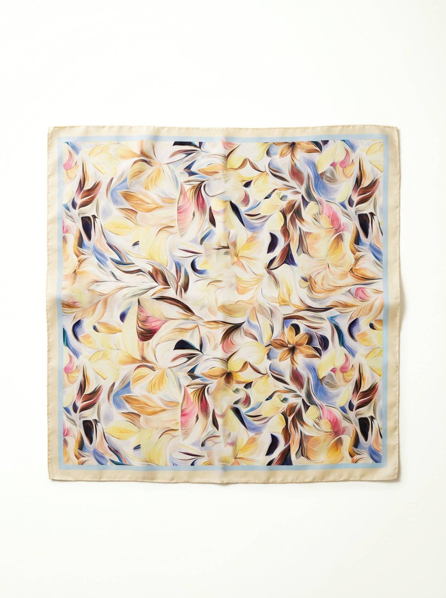 Lila – Spring/Summer Silk-Feel Floral Square Scarf
