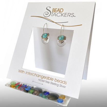 FLR32 - Earrings come with 10 interchangeable colours.