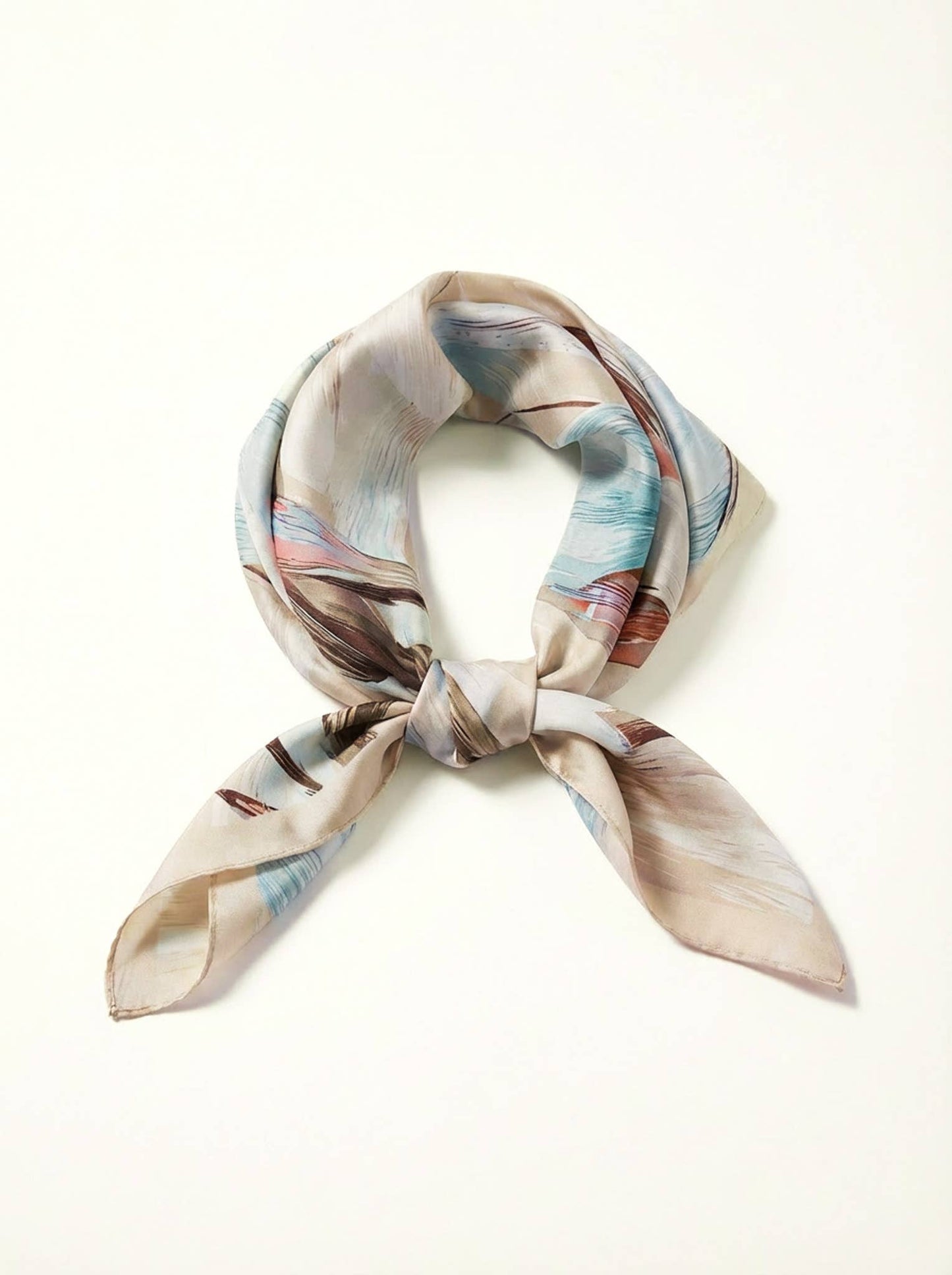 Petalia – Spring/Summer Silk-Feel Floral Square Scarf