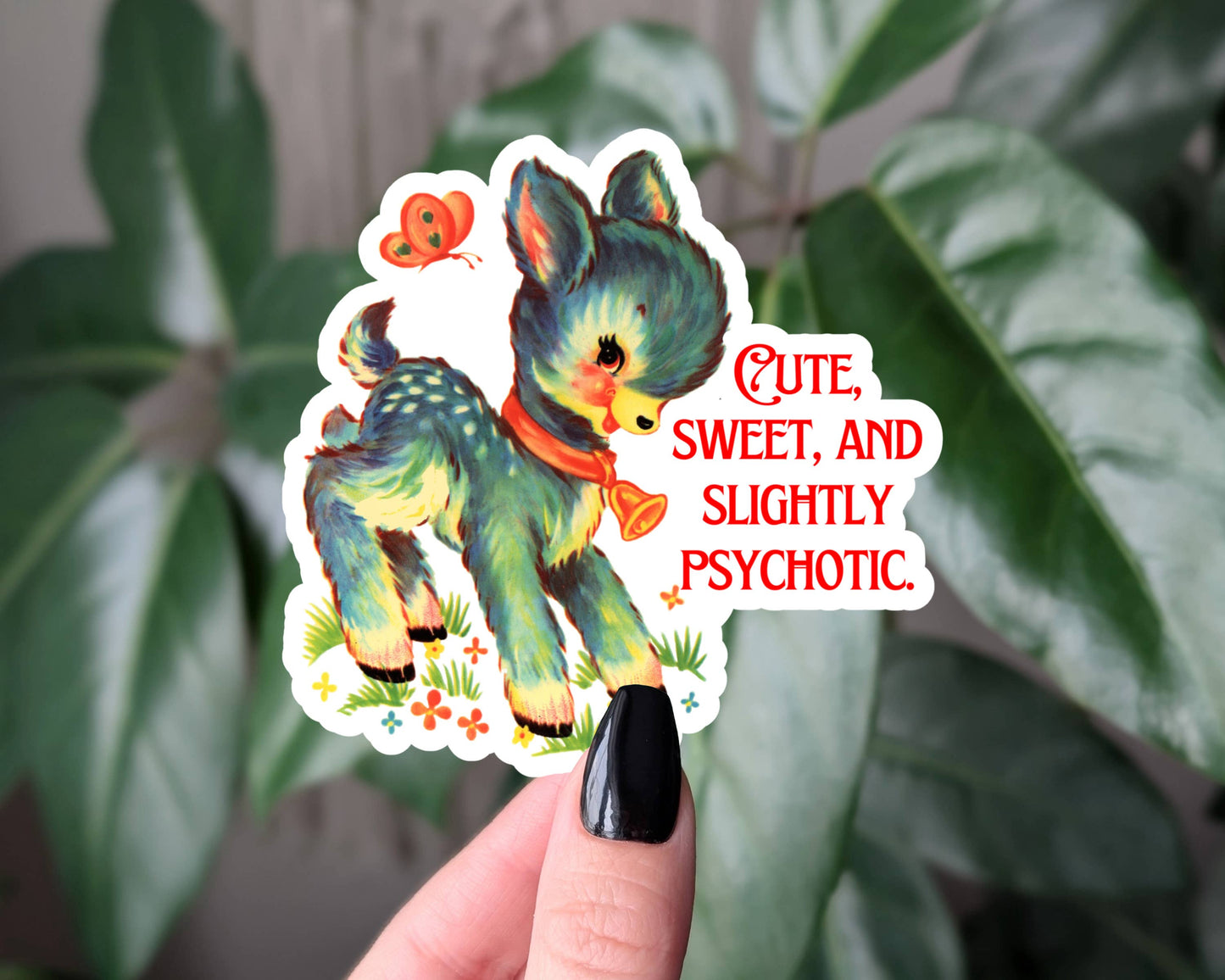 Sticky Moods - Cute, sweet, and slightly psychotic vintage style sticker