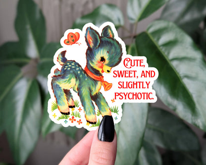 Sticky Moods - Cute, sweet, and slightly psychotic vintage style sticker