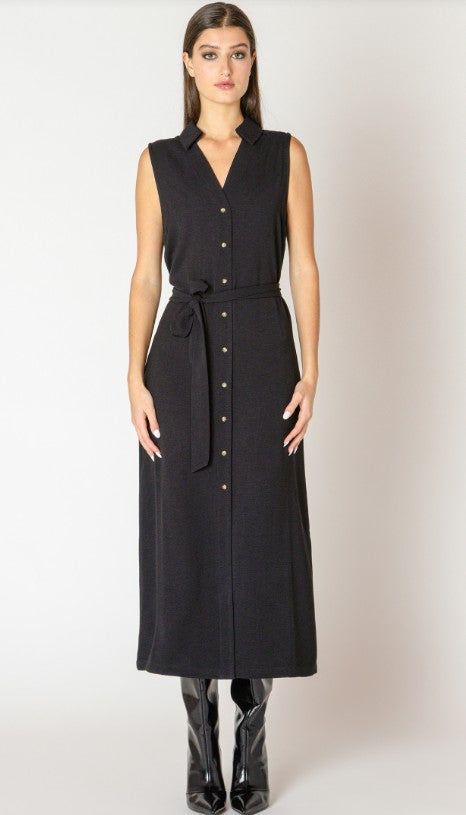 Carrie Sleeveless Belted Shirt Dress 2622566