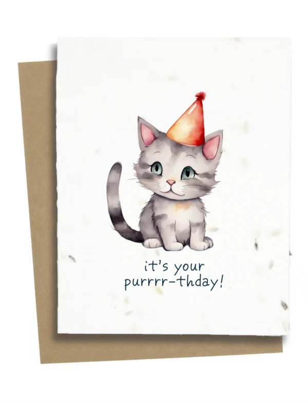 Cat Pun Birthday Card - CPBC
