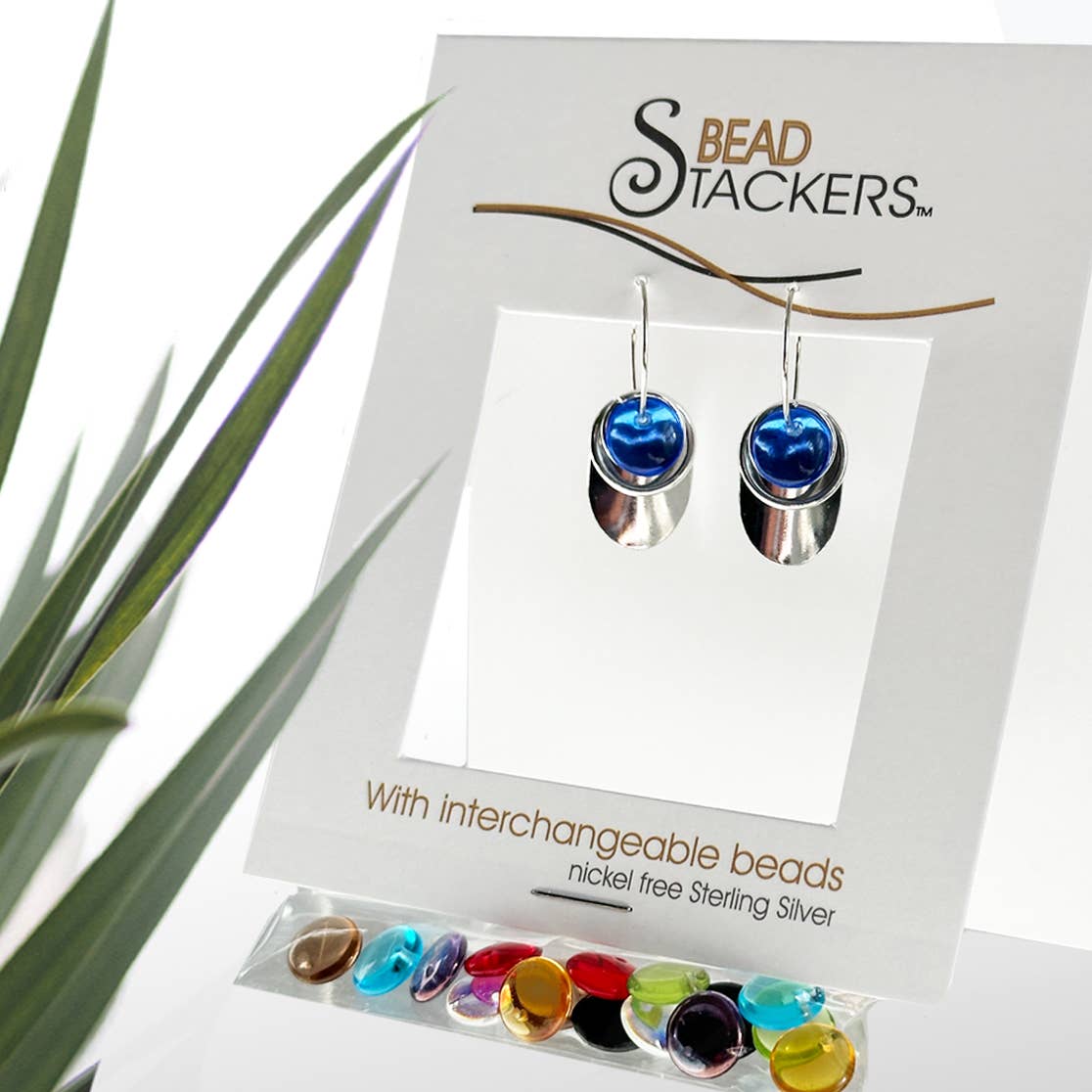 OV36 - Dangle earrings come with 9 interchangeable colours.