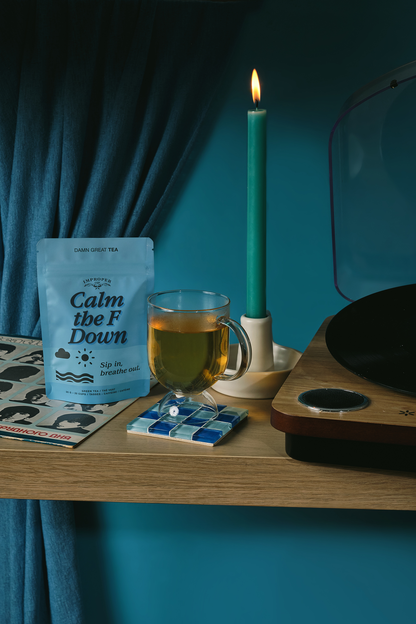 Improper Co. (No duties | Ships from CAN/USA) - Calm the F Down Green tea, 20 Servings, Functional Tea Blend