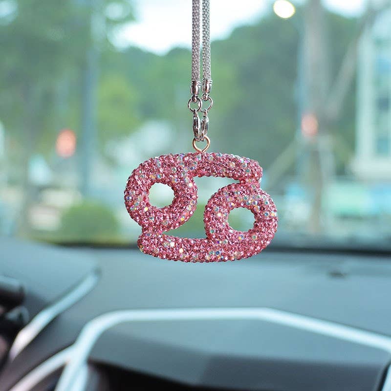 Crystal Zodiac Car Charm