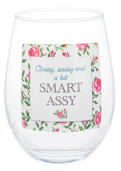 Cheeky Stemless Wine Glasses