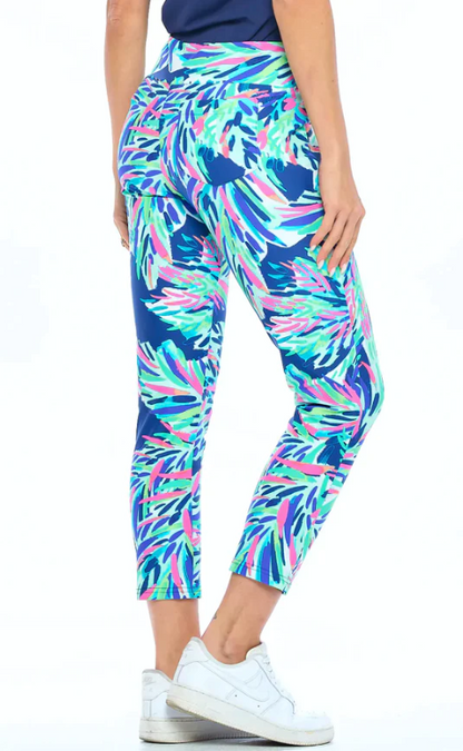 Claudia Woven Twill Cropped Legging