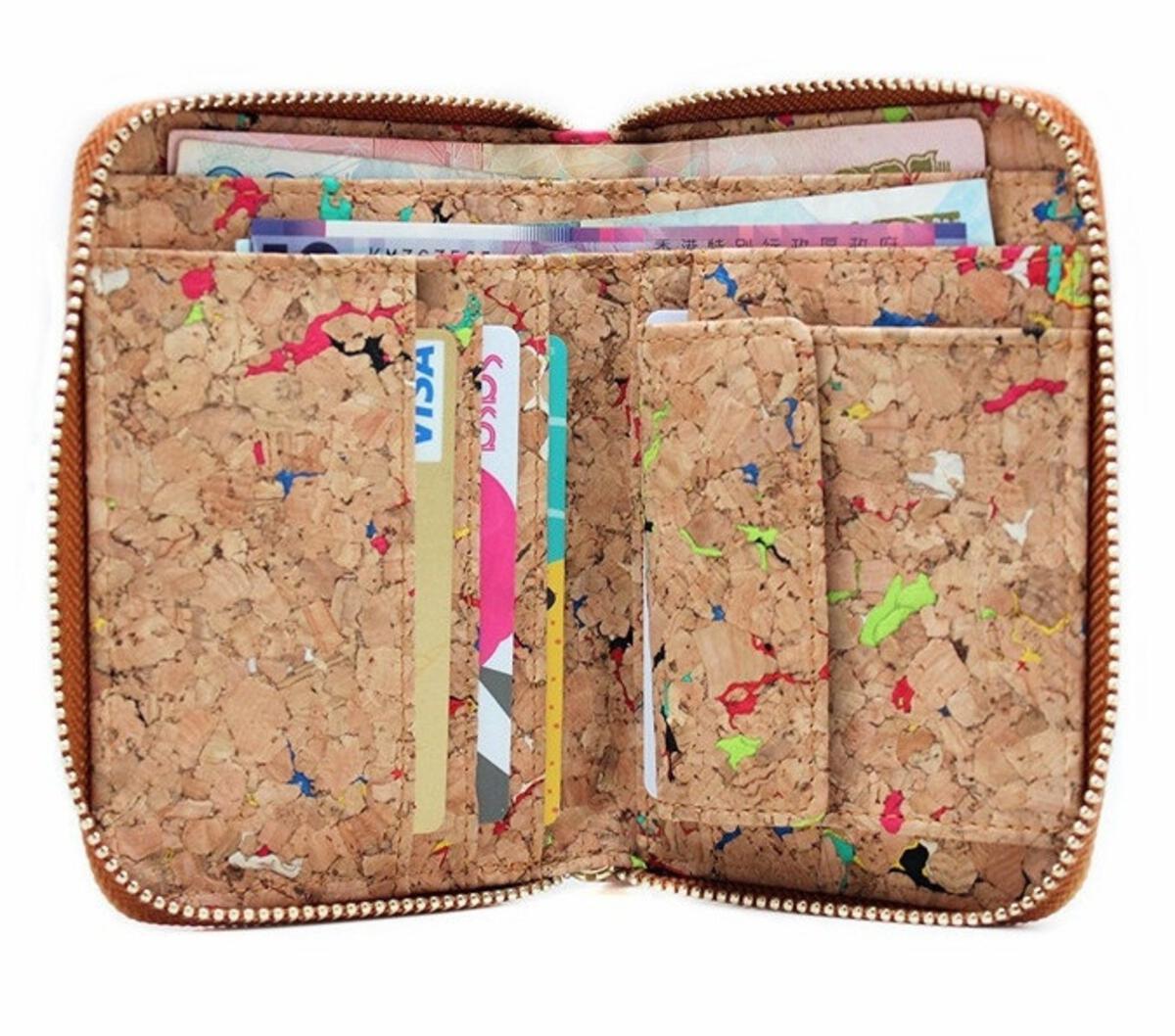 Cork Zip Up Wallet