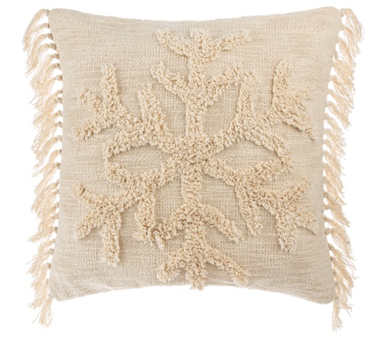 Tufted Snowflake Pillow
