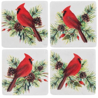 Cardinal Coaster Set