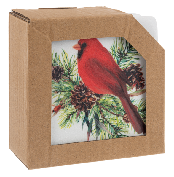Cardinal Coaster Set