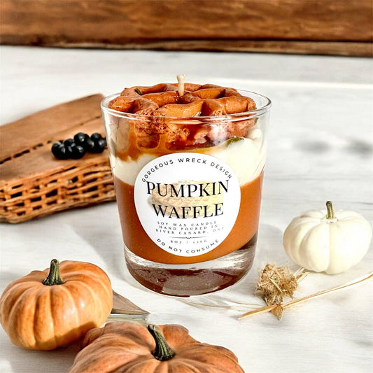 Pumpkin Waffle Dessert Candle 