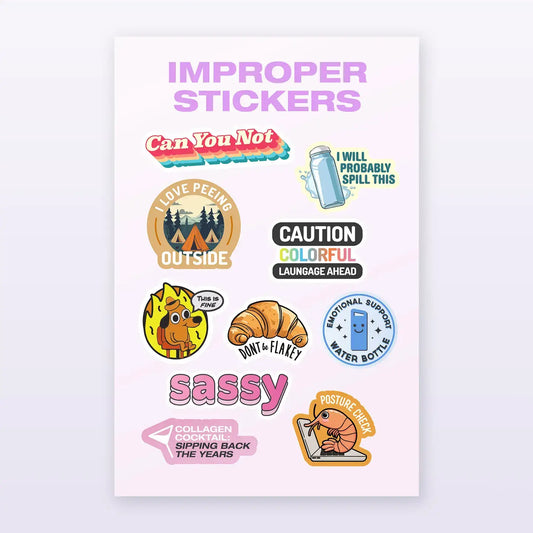 Sassy Bottle/Mug Stickers