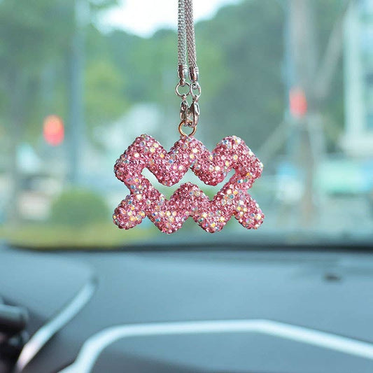 Crystal Zodiac Car Charm