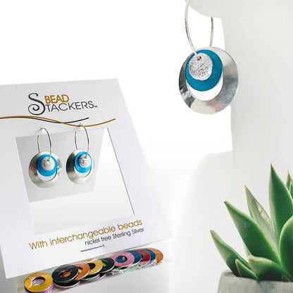WA38 - Earrings come with 6 interchangeable colours.