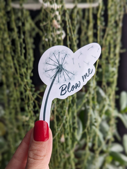 Sticky Moods - Blow me vinyl sticker, funny adult dirty sticker