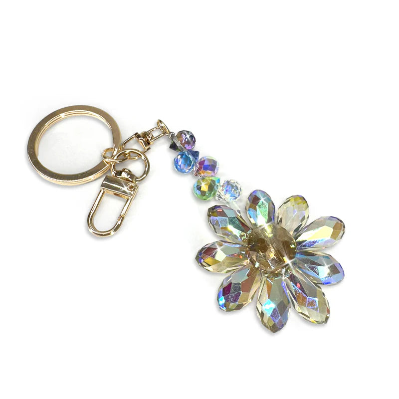 Crystal Daisy Keychain