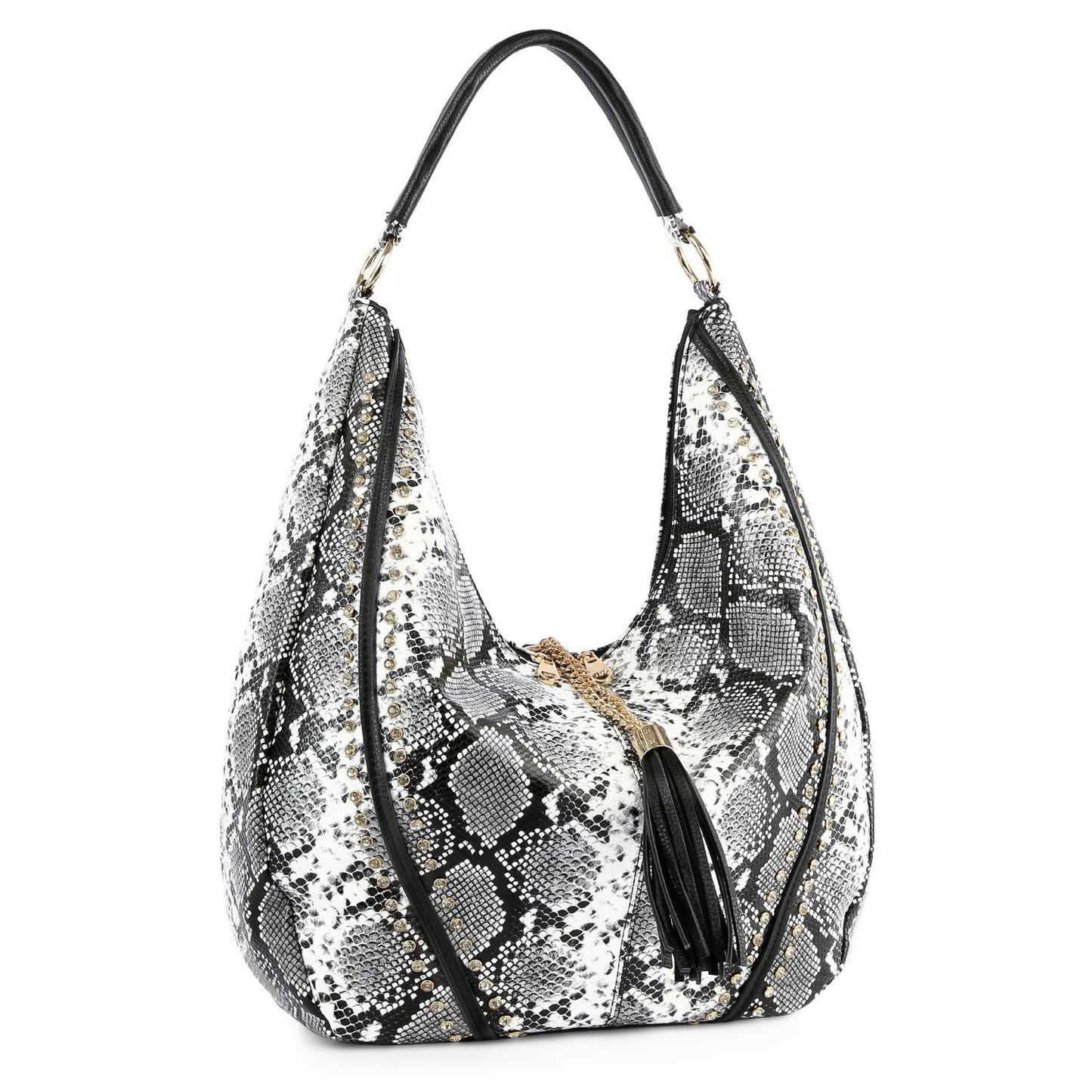 Handbag Express - Tassel Accented Hobo Handbag